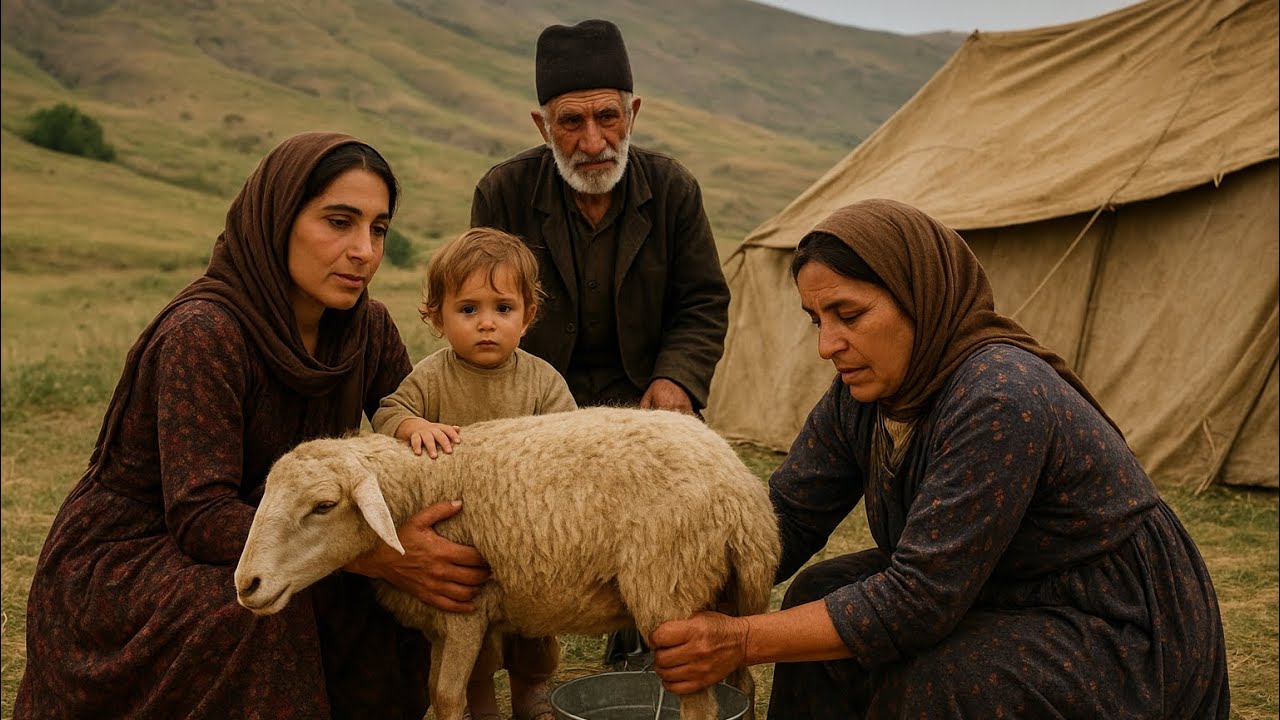 Nomadic Life in Alamut, Iran | Living in Tents, Milking Sheep & Family Meals