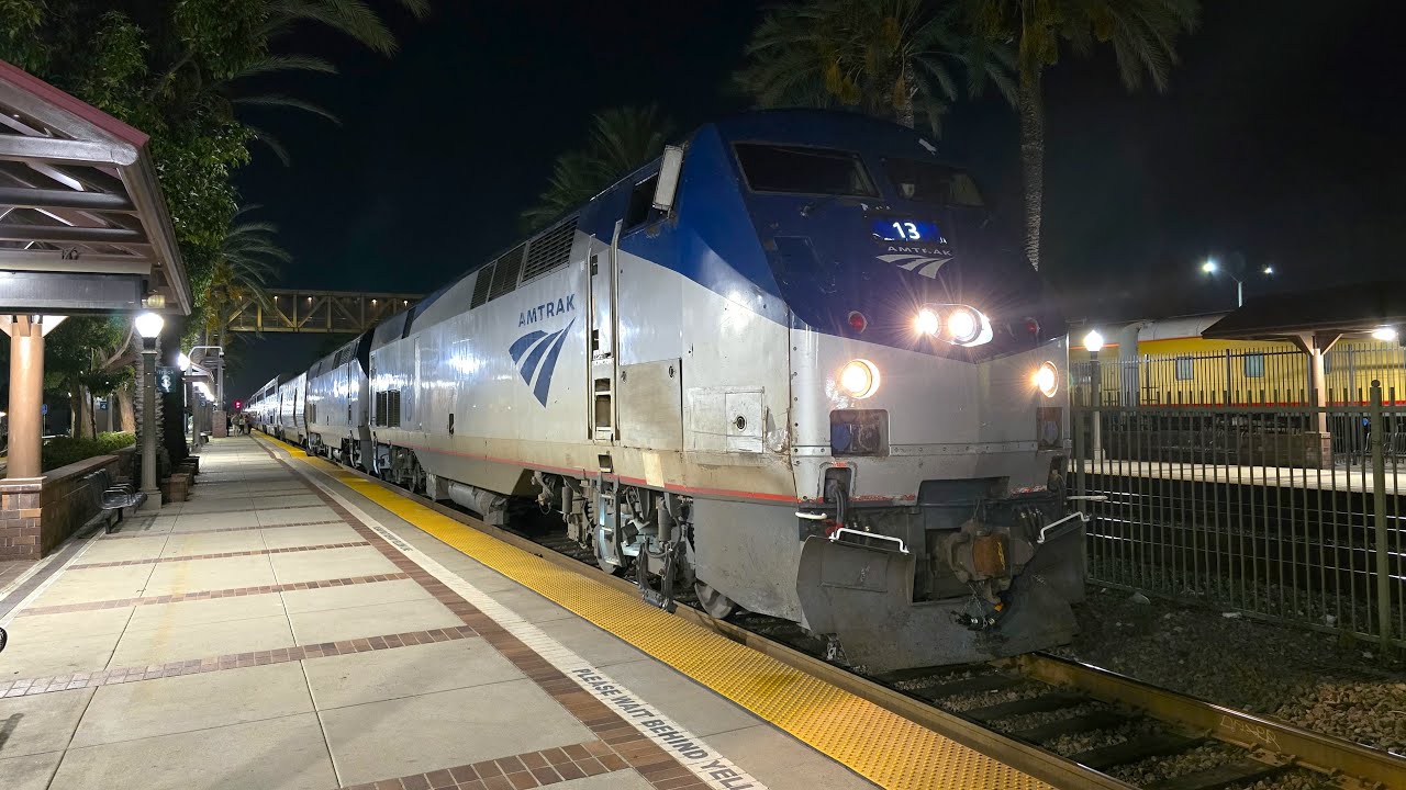 🎧 6 HOUR Amtrak Ambient Audio ASMR - Overnight Recordings: Horn, Engine Chug, & Track Sounds 🎧