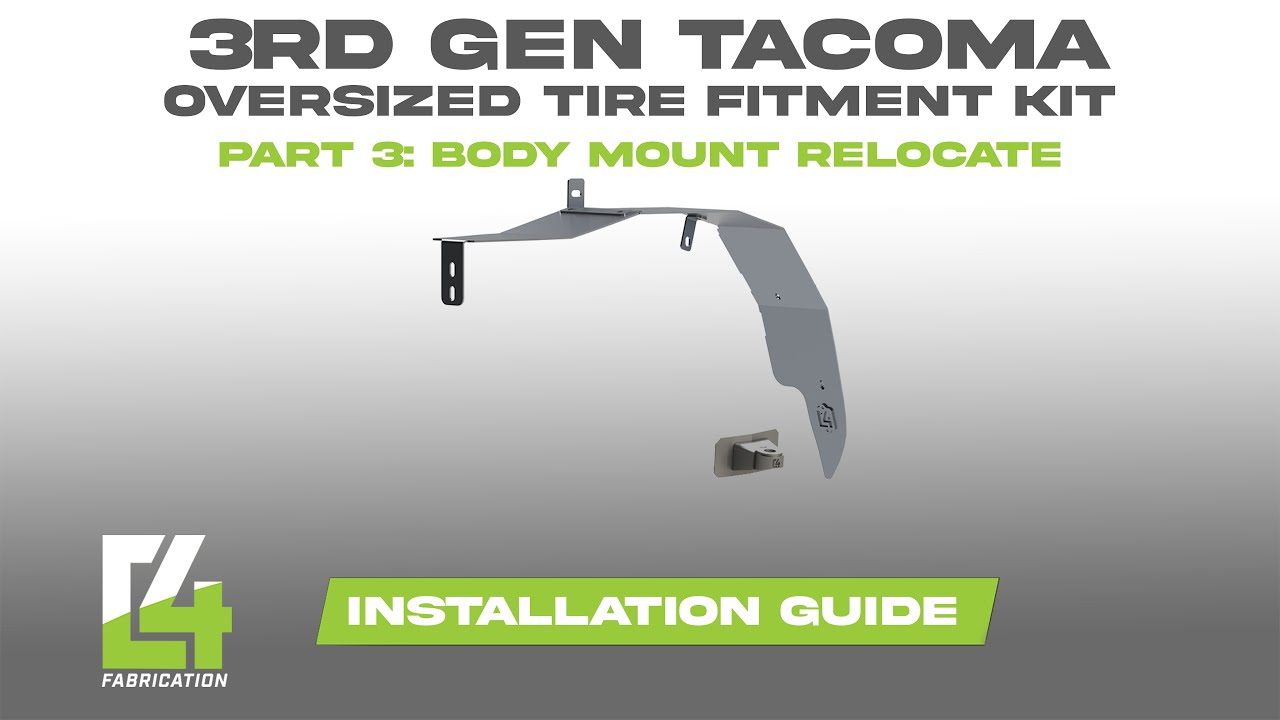 Oversized Tire Fitment Kit: Body Mount Relocate