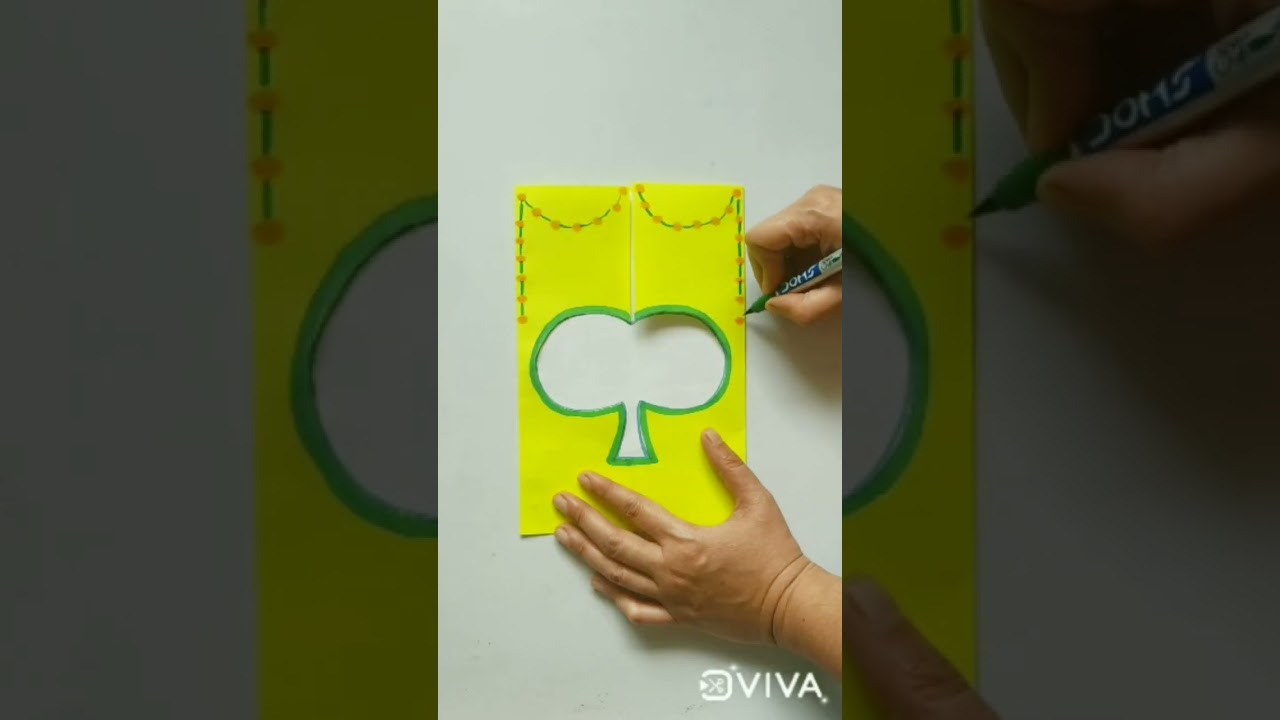 Dussehra greeting card handmade #dussehra #shorts #ytshorts #viral #youtubeshorts