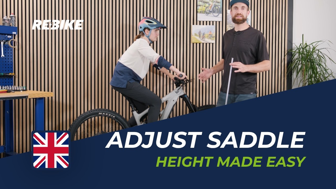 Saddle height adjustment made easy! Find the perfect saddle height for your e-bike | Rebike.com