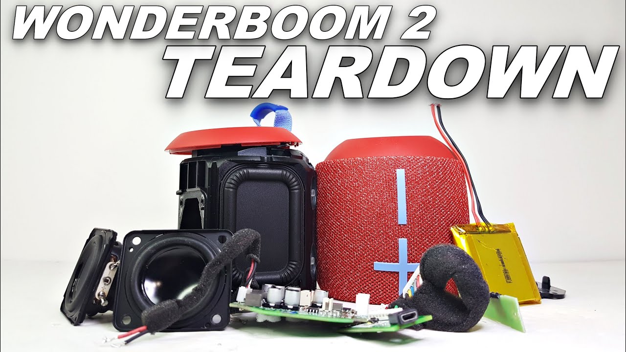 ULTIMATE EARS WONDERBOOM 2 COMPLETE TEARDOWN
