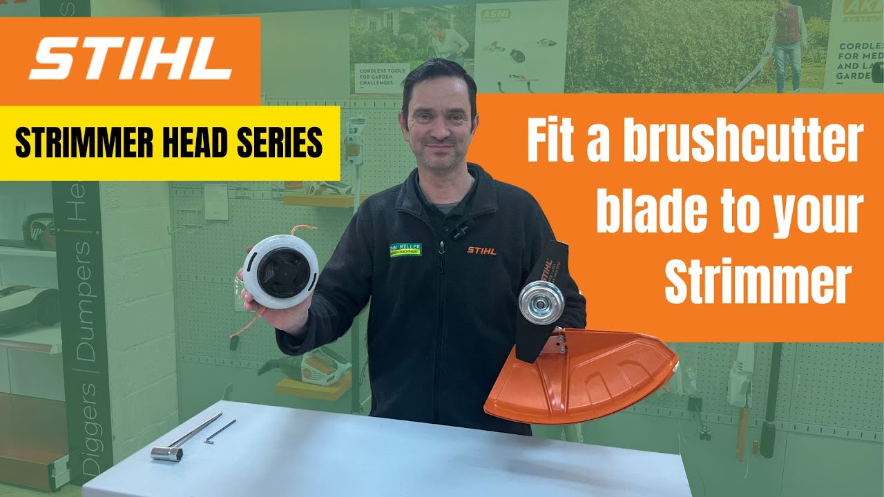 Как установить лезвие кустореза на головку триммера &mdash; серия головок триммера Stihl