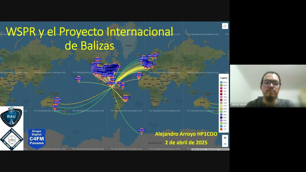 Modo WSPR y la Red Mundial de Balizas en HF con HP1COO Charla RAU