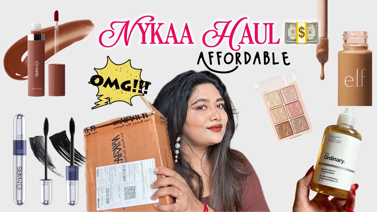 **HUGE NYKAA 🤩 HAUL 💵** 😨Did I Spend 💰 💴  Too Much at Nykaa? Sure, But Look at This Glow!🙈♥️