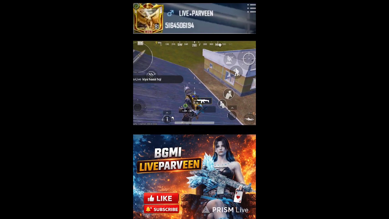 ROAD TO 2k YOUTUBE FAMILY ✨ BGMI  PUBG STREAM 🥷  LIVEPARVEEN 🔴 #live #bgmi #pubg