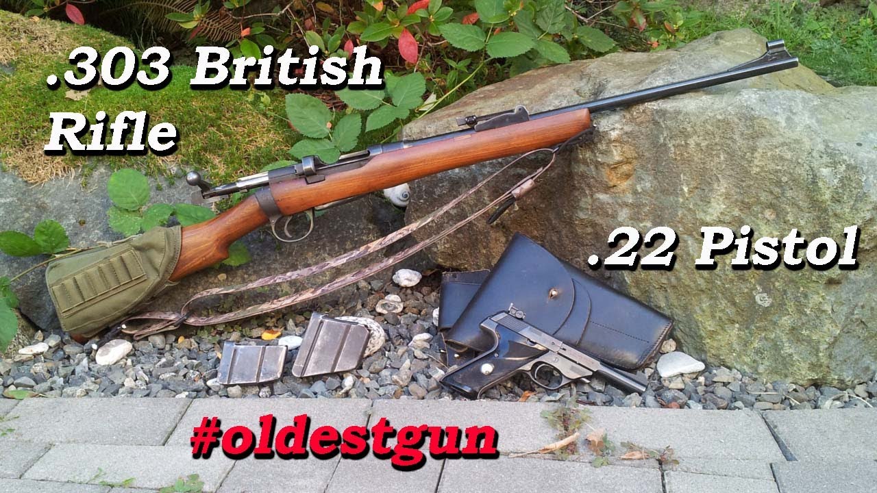 VR to @gunnwild1  , #oldestgun , challenge! Lee Enfield  .303 & Hi-Standard, .22 Cal. Pistol