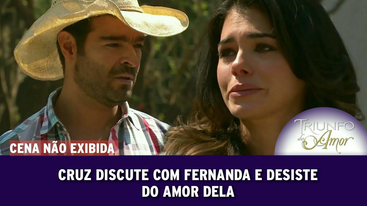 Triunfo do Amor - Cruz e Fernanda discutem e ele desiste dela (CENA NÃO EXIBIDA/DUBLADO)