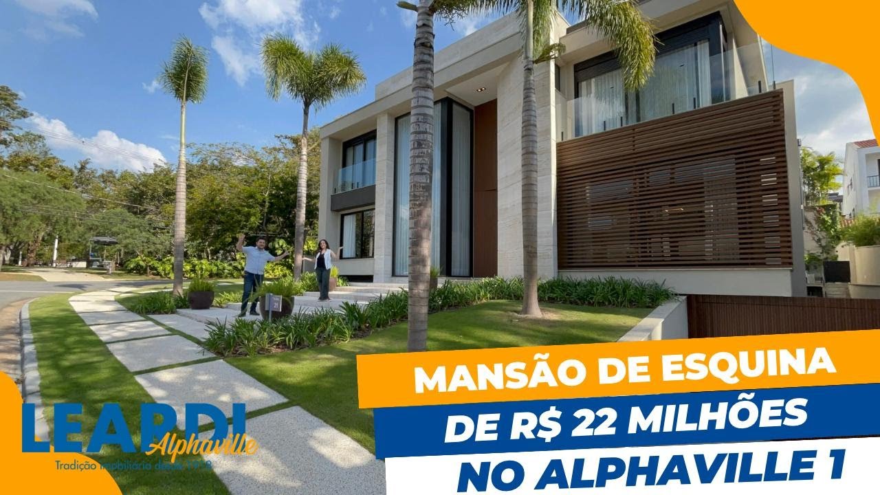 MANSÃO DE ESQUINA DE R$22 MILHÕES NO ALPHAVILLE 1