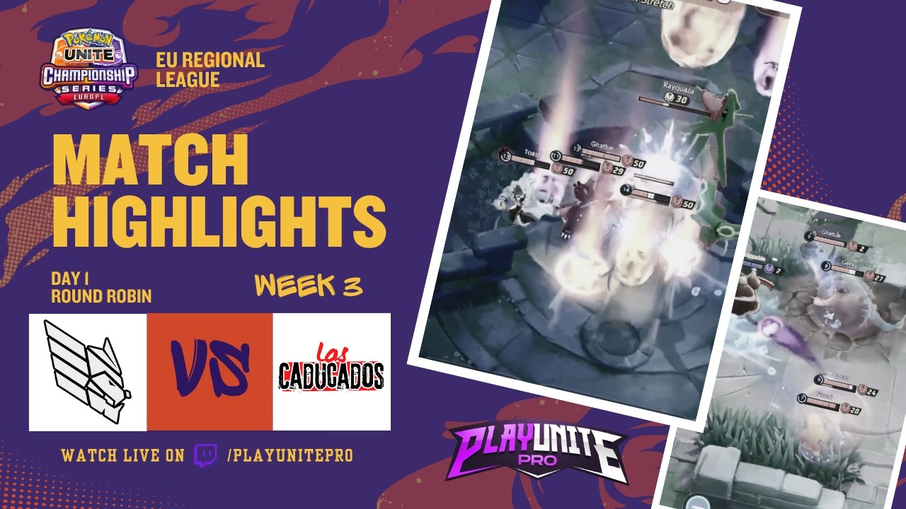Komai Esport VS Los Caducados | Pokémon UNITE Regional League EU | Week 3 | Day 1 | MATCH Highlights