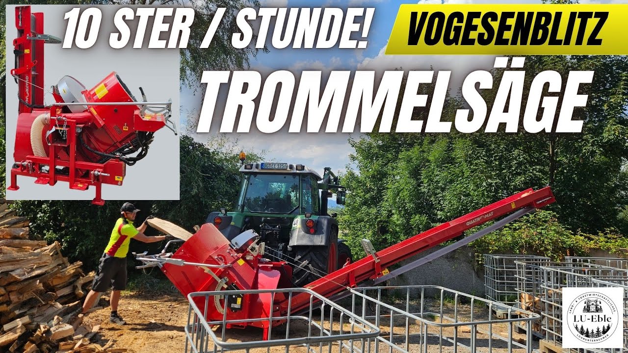 10 Ster pro Stunde! Trommelsäge im Test: AMR Vogesenblitz Quatromat SAT4-700