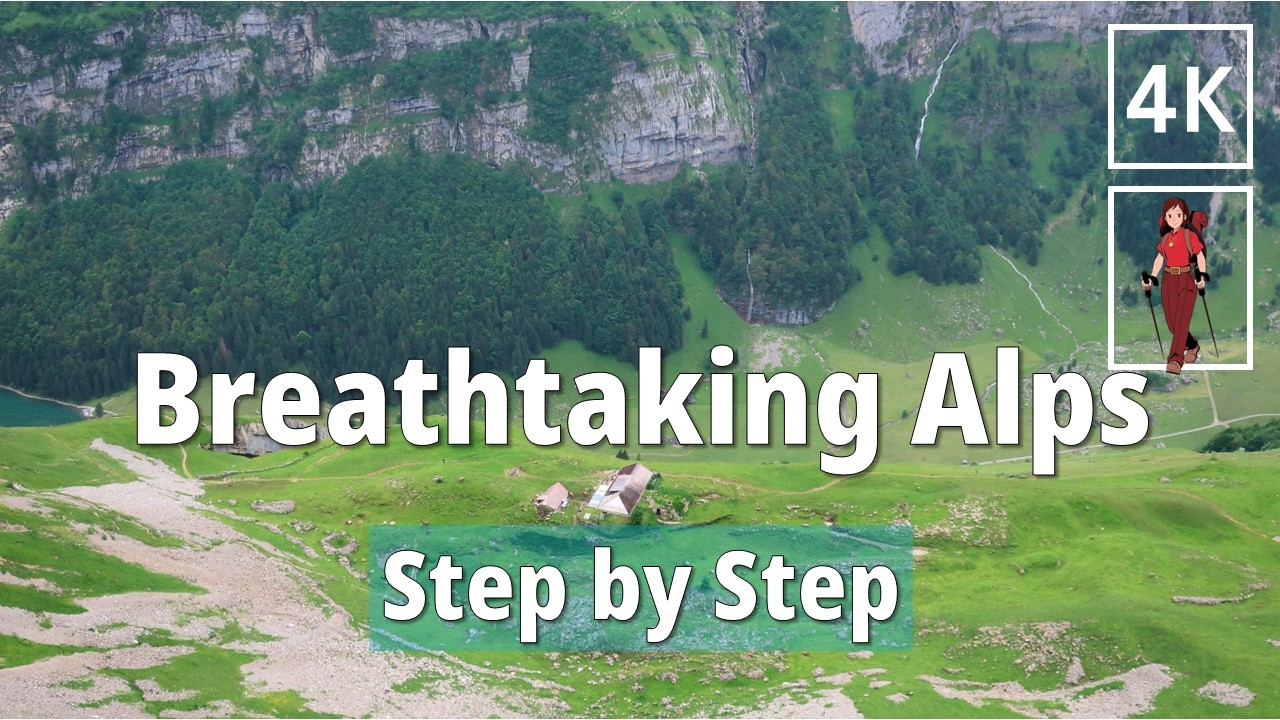 🇨🇭 Alpine Descent | Hiking from Schäfler Hut to Altenalp, Stunning Swiss Alps Trekking | 4K UHD