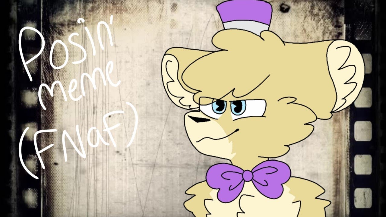 Posin' meme, FNaF (Spring Bonnie x fredbear) also with bad timing cuz flipaclip hates me QwQ