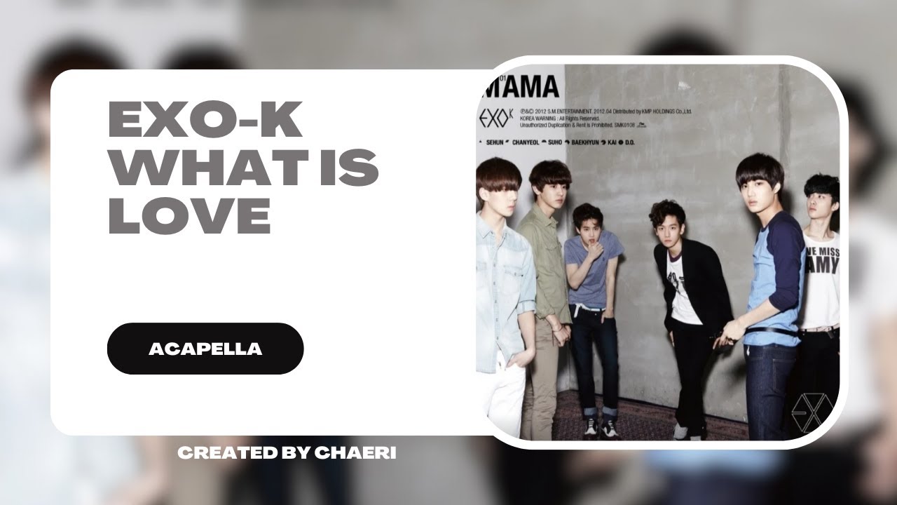 CLEAN ACAPELLA | EXO-K 엑소케이 'WHAT IS LOVE' MV (Korean Ver.)