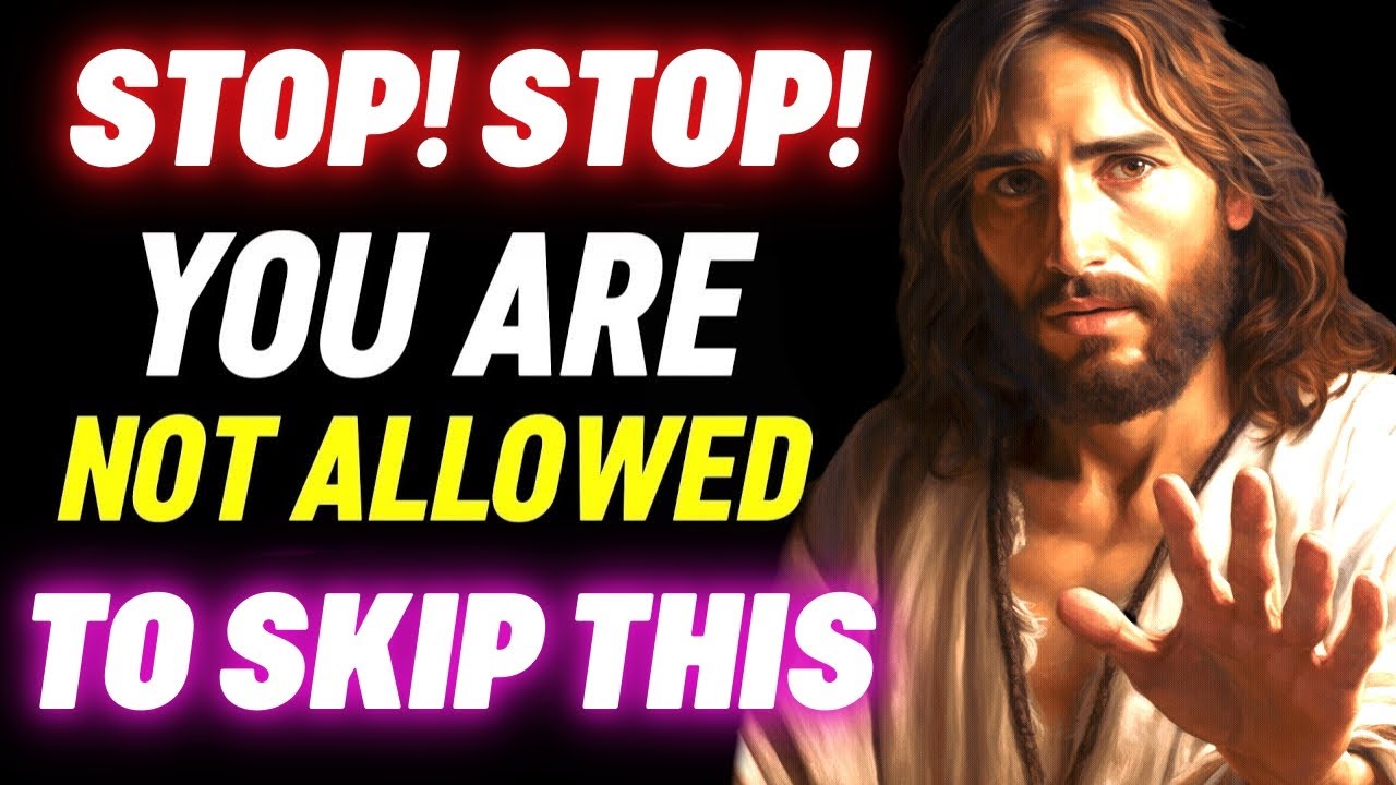 🔴Jesus is sad because you always Skip him । God's message today । God Helps