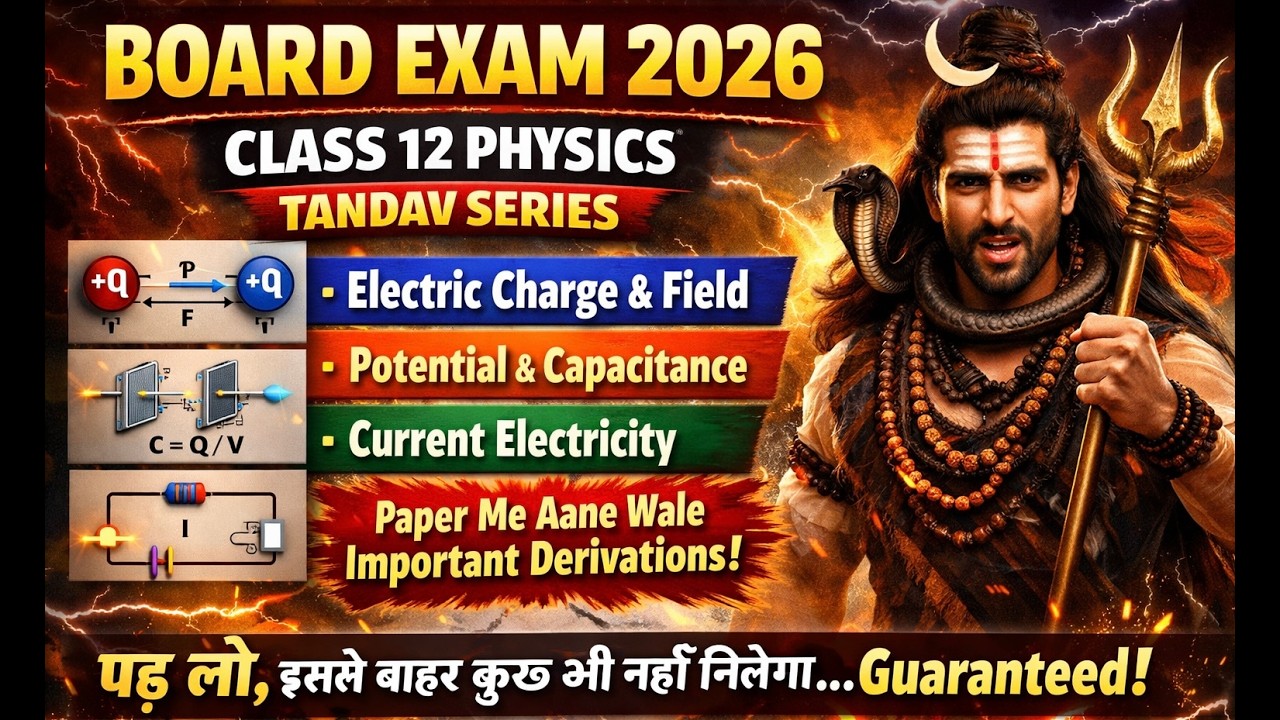 CLASS 12 TH PHYSICS || IMPORTANT DERVIATION || 📜 यही से आएगा पढ़ लो बस 😱😱😱😱😱