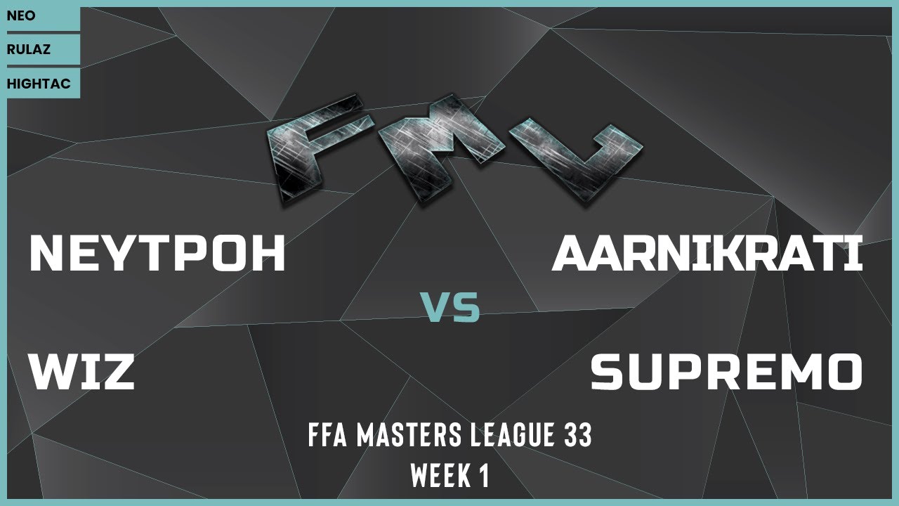 WC3 - FFA Masters League 33: Neytpoh vs. Wiz vs. Aarnikrati vs. supremo (Week 1)