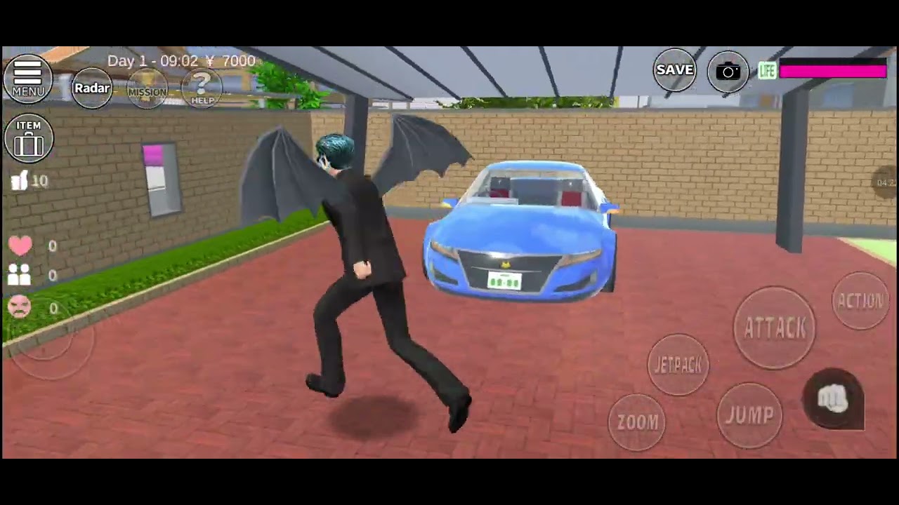 Jogando sakura school simulador 😃😸
