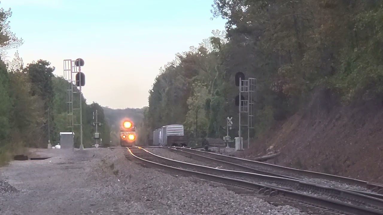 NS 4004 (Blue Mane) hits CP Long with the northbound ethanol/rack train 