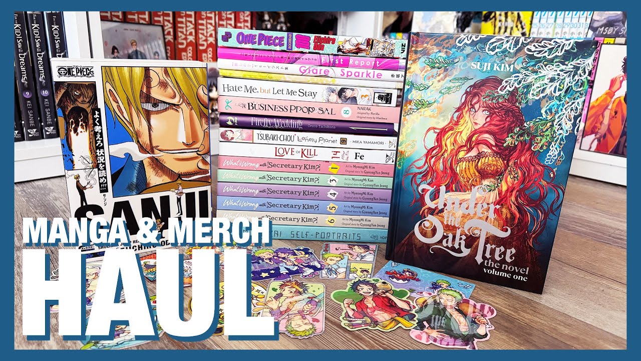 Manga & Manhwa Haul | animanga merch pickups, fan art, stickers, and a fanzine!