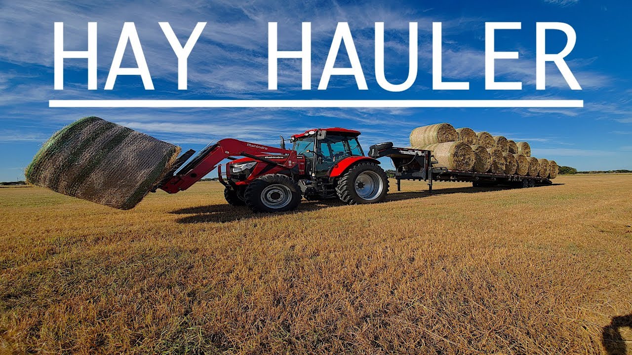 THE ONLY WAY TO HAUL HAY!!! - Mahindra Hauling Hay