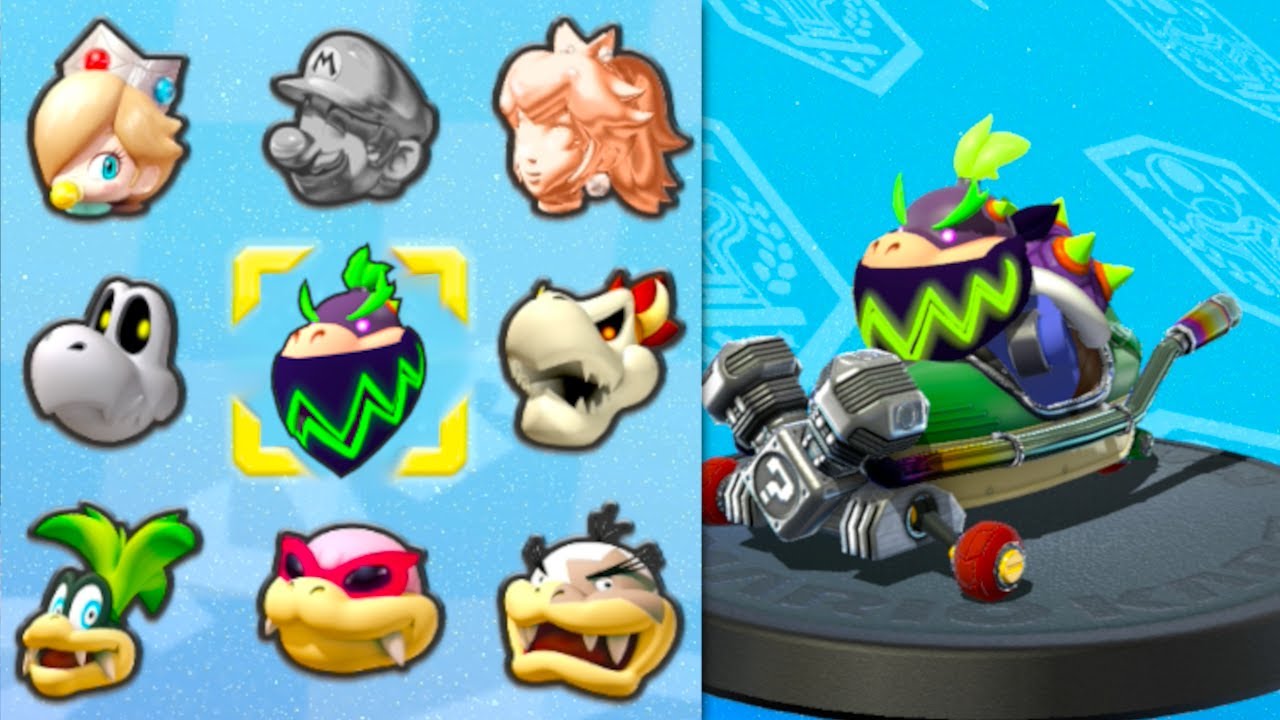 Bowser Jr. from Super Mario Bros. Wonder in Mario Kart 8 Deluxe (Bell Cup)