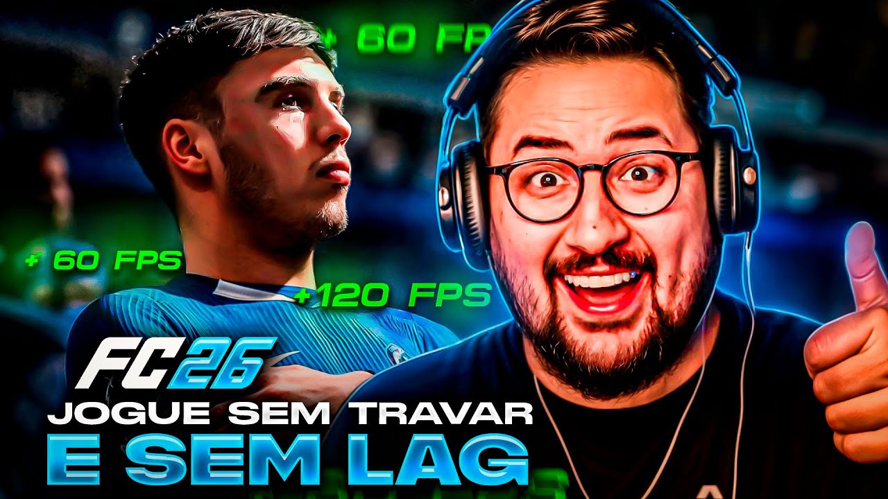 EA FC 26 -  MELHOR CONFIGURAÇÃO PARA JOGAR SEM TRAVAR, SEM LAG E DELAY!