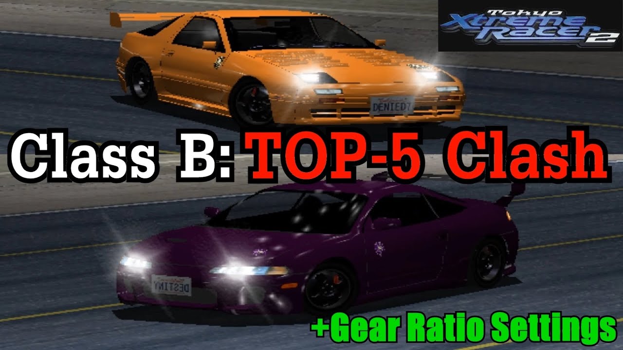 Tokyo Xtreme Racer 2: Best Class B Cars. Top-5 Clash in Wangan! RX-7, 180SX, Silvia, Eclipse, Cedric