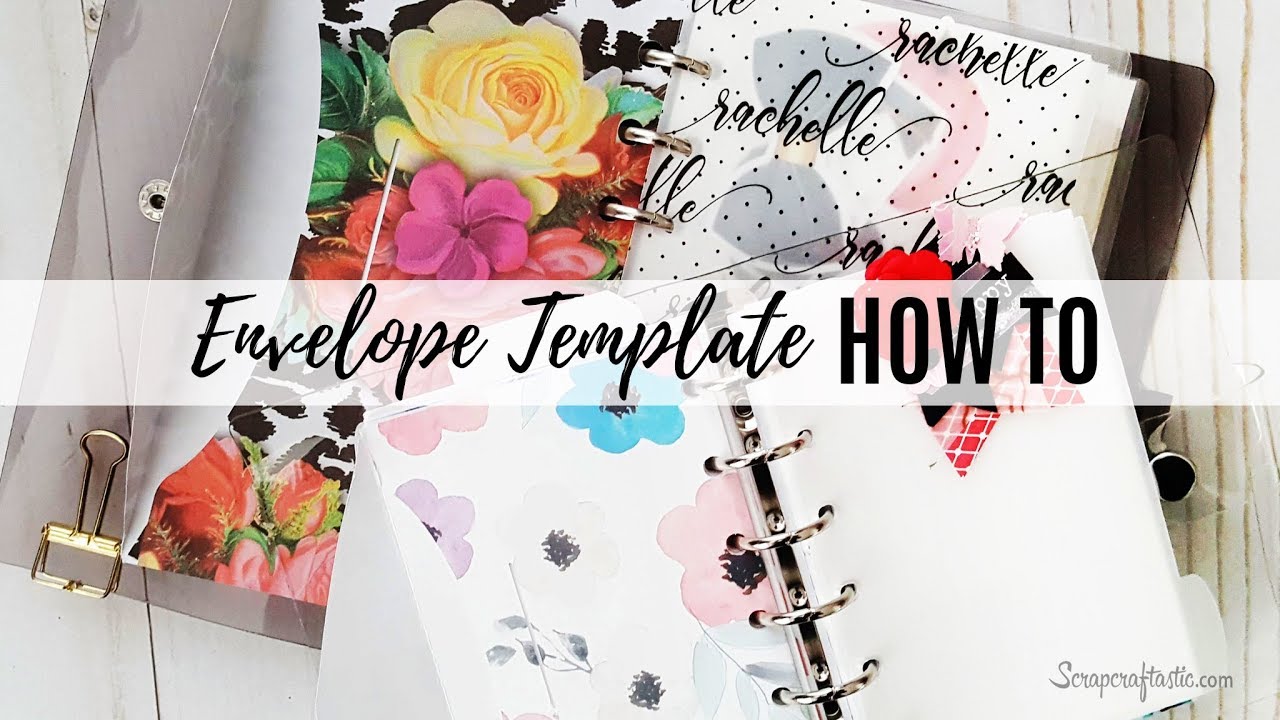 How To Assemble Scrapcraftastic DIY Ring Bound Planner Envelope Templates
