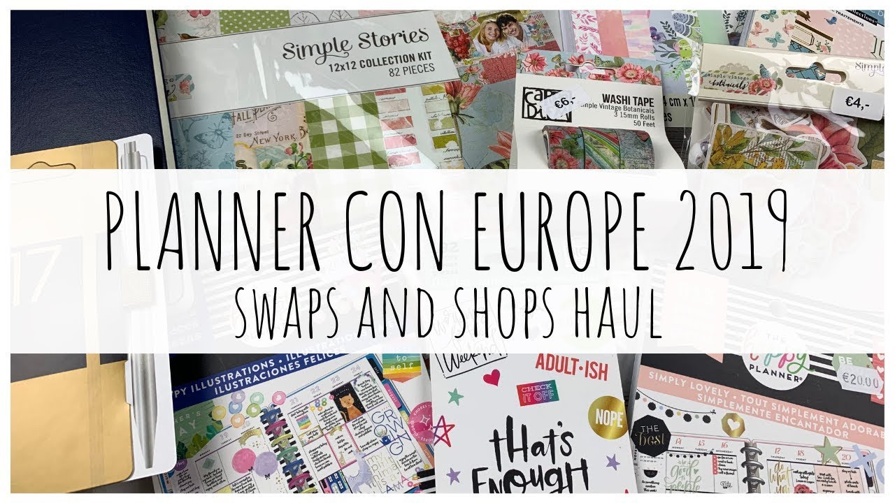 PlannerCon Europe 2019 - Swaps and Shops Haul | ms.paperlover
