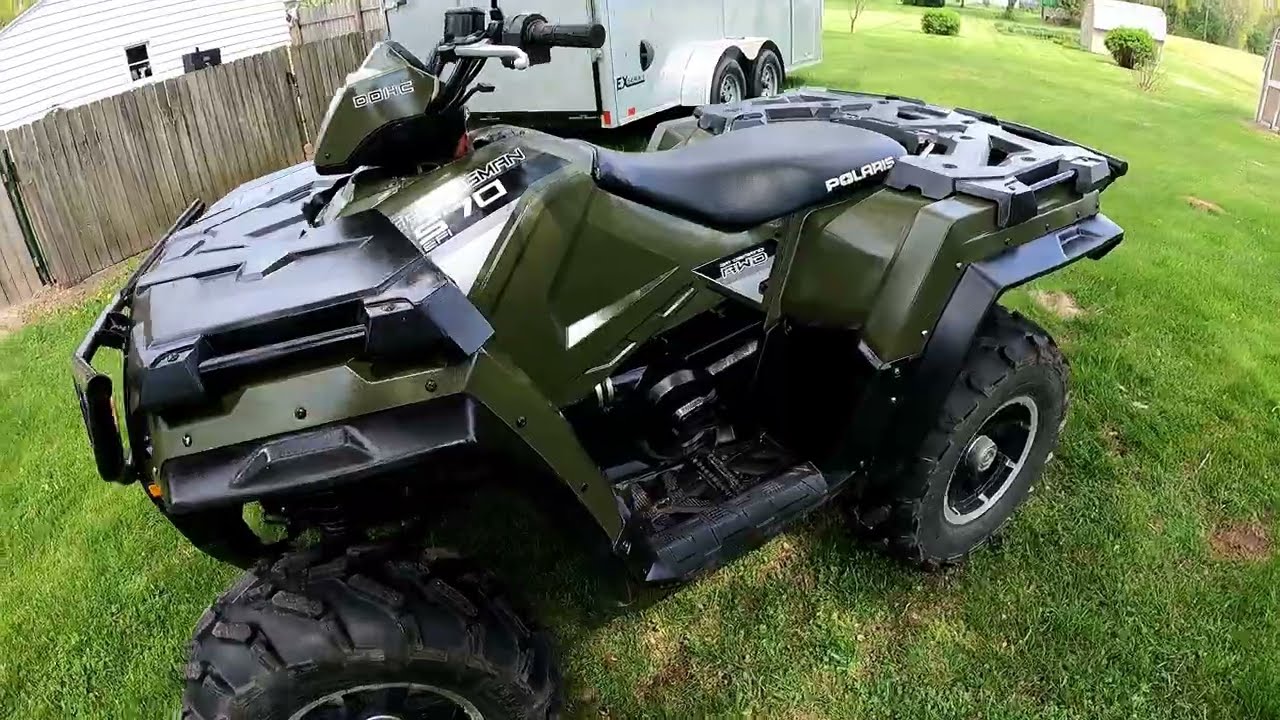 HOW TO change rear diff/Gearcase Transmission fluid Polaris Sportsman 570