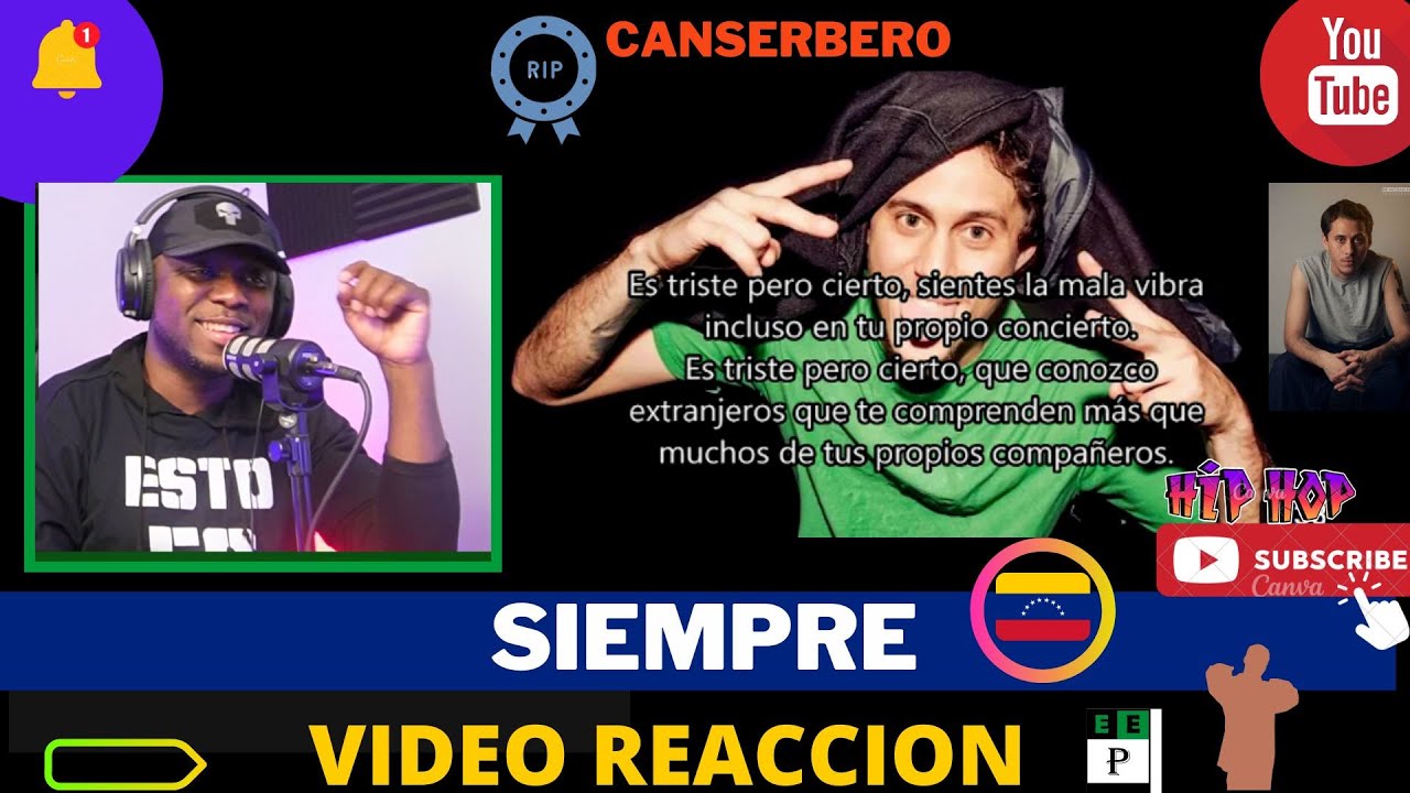 |PANAMEÑO REACCIONA| CANSERBERO - Siempre #RapVenezolano