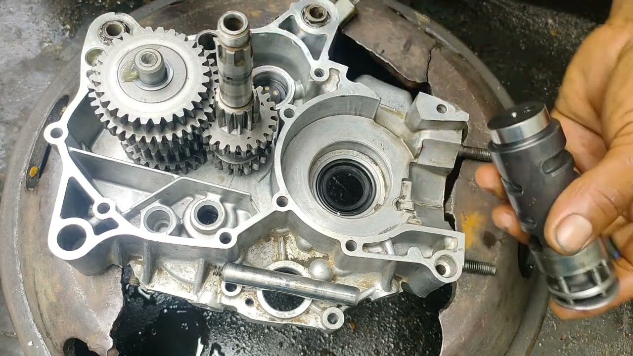 cara mudah memasang susunan gigi transmisi yamaha fiz r