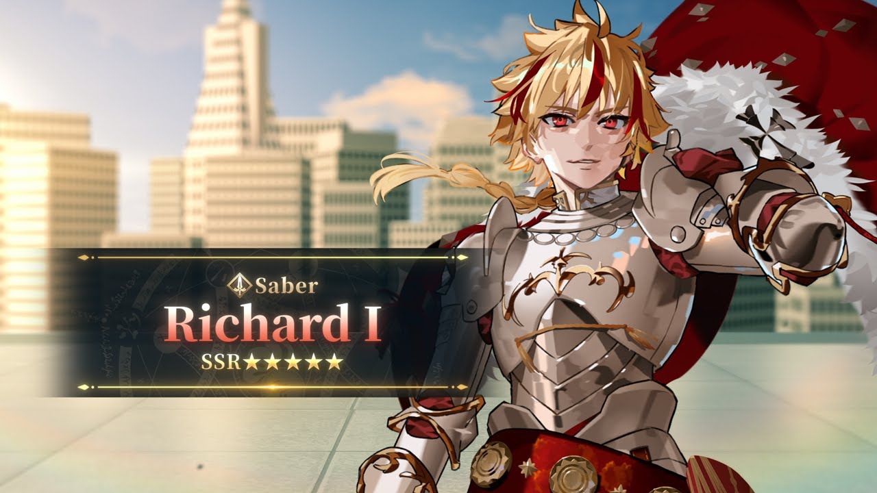 Fate/Grand Order - ★5 (SSR) Richard I Servant Introduction