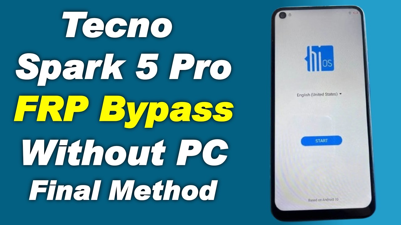 Tecno Spark 5 Pro (KD7) Frp Bypass Android 10 Q | Tecno Spark 5 Pro Frp Google Account Unlock