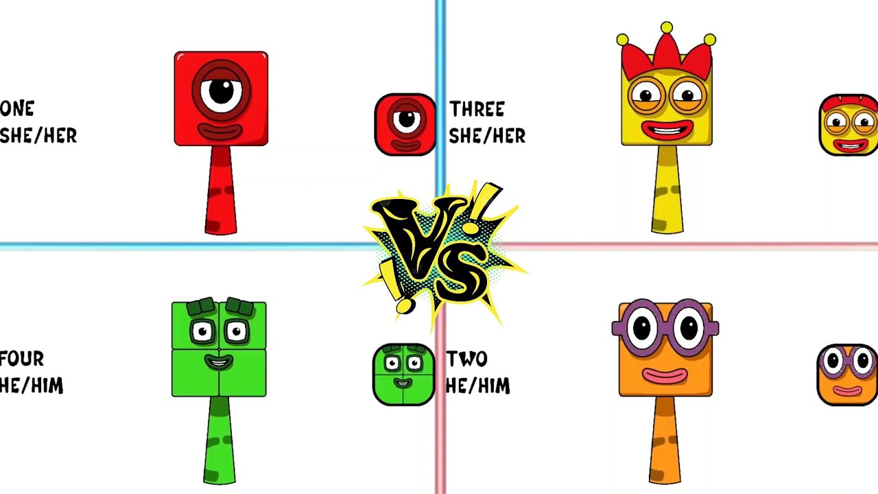 My Sprunki OC One From Two VS Three VS Four from Numberblocks VS Tiles Hop Game Part 4