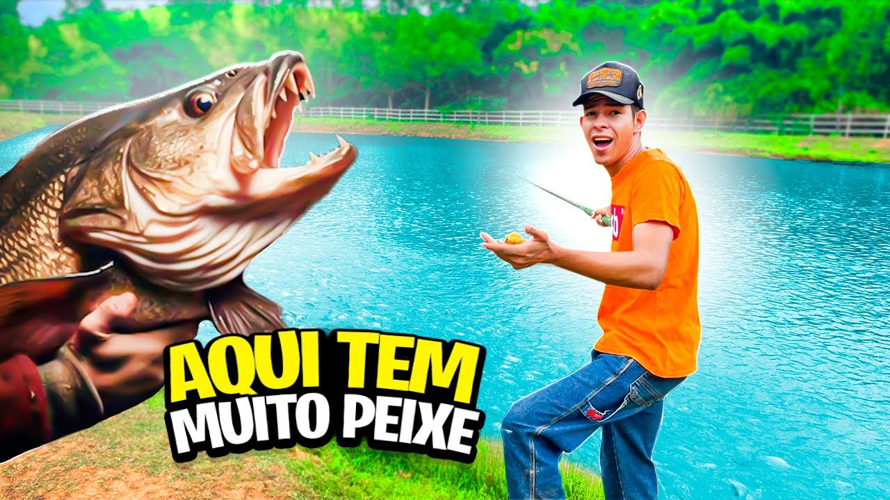 PESCANDO NA CASA DO PEPÊ, NUNCA VI ISSO 😱