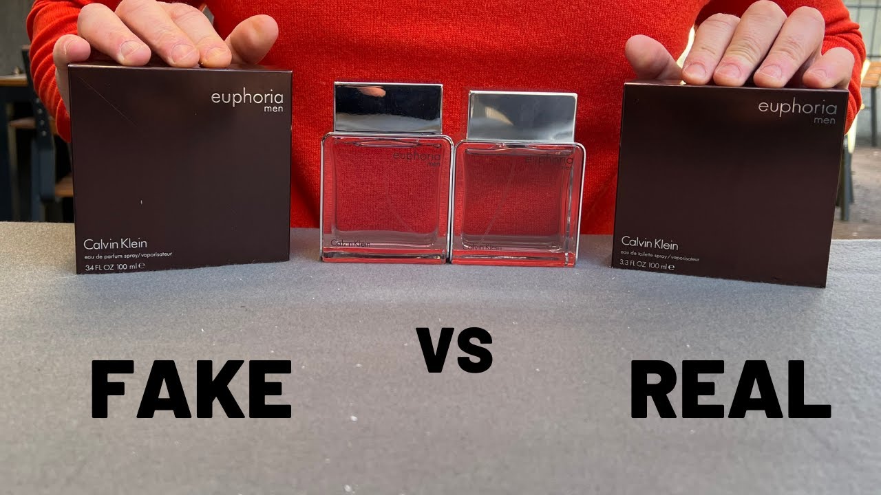 Fake vs Real Calvin Klein Euphoria Men Perfume 100 ml