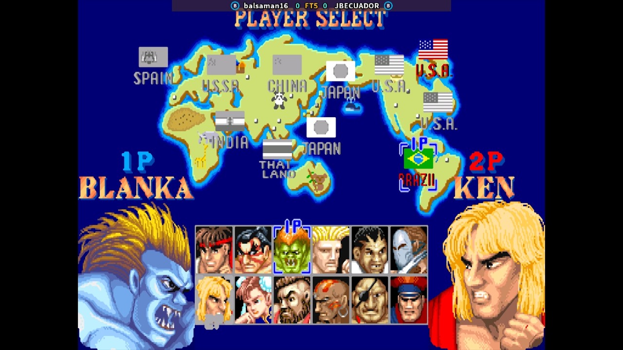 Street Fighter II' - balsaman16(CHILE) VS JBECUADOR(ECUADOR) FT5