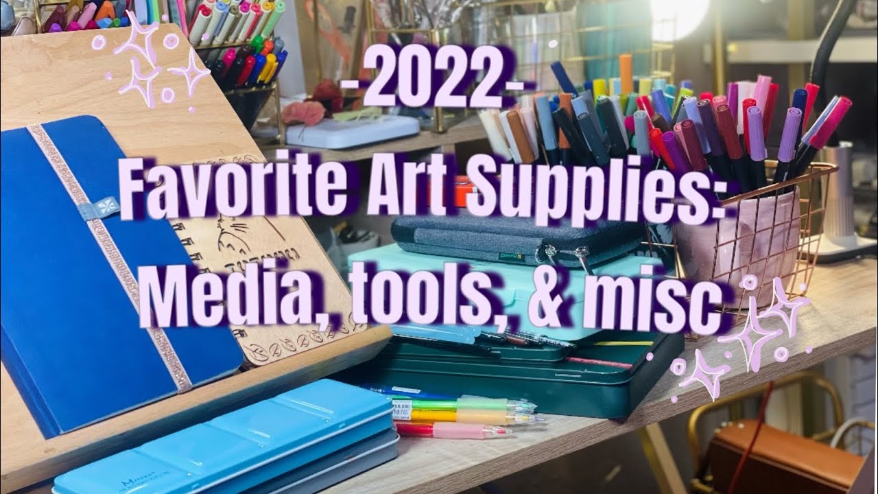 ✨🎨 🖊 Favorite Art Supplies of 2022| Sharing my fav art materials-Himi, D Smith, pentel, Faber C…