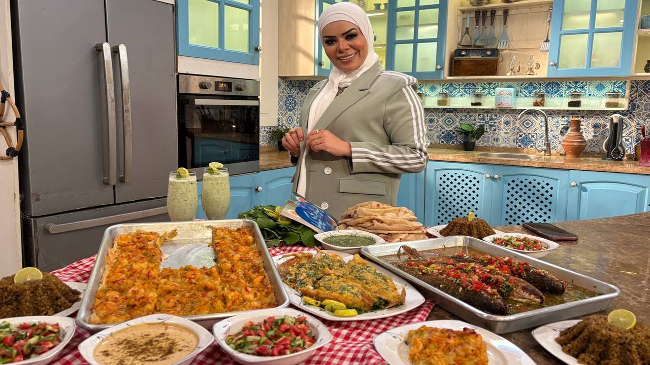 تتبيلة سمك - فطيرة جلاش بالجمبري - بوري مشوي ردة - مرجان بالشبت والطحينة | البلدي يوكل مع الشيف نونا
