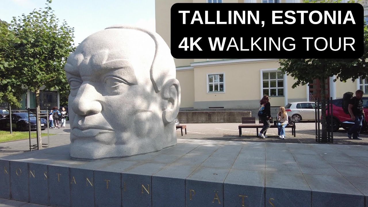 City walks - Tallinn, Estonia (4K walking tour)