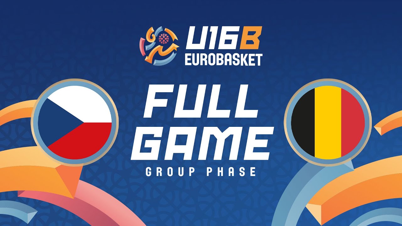 Group Phase | Czechia v Belgium | Full Basketball Game | FIBA U16 EuroBasket 2025 Division B