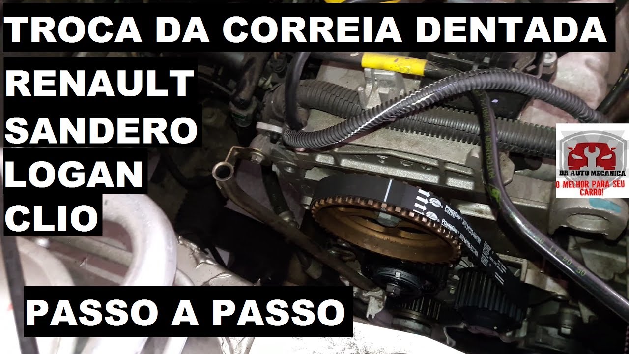 Troca da Correia dentada Renault Sandero Logan Clio - DR Auto Mecânica
