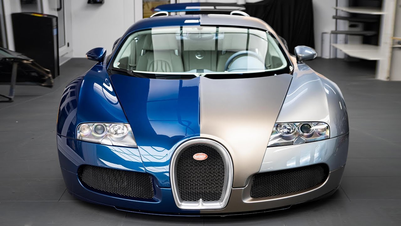 Painting a Ferrari Colour on a £1 Million Bugatti - TopazSkin