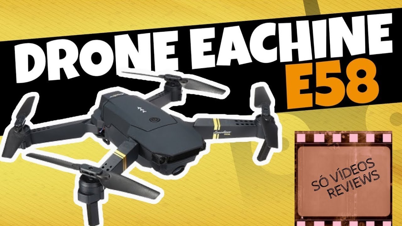DRONE EACHINE E58 BOM E BARATO PARA INICIANTES COM CAMERA WIFI Fpv POCKET DOBR&Aacute;VEL CLONE DJI MAVIC 2