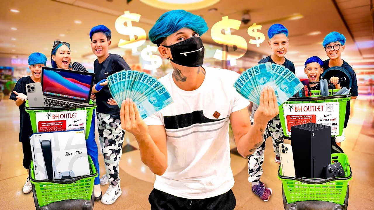 GASTAMOS 1 MILHÃO DE REAIS EM 20 MINUTOS! Desafio épico