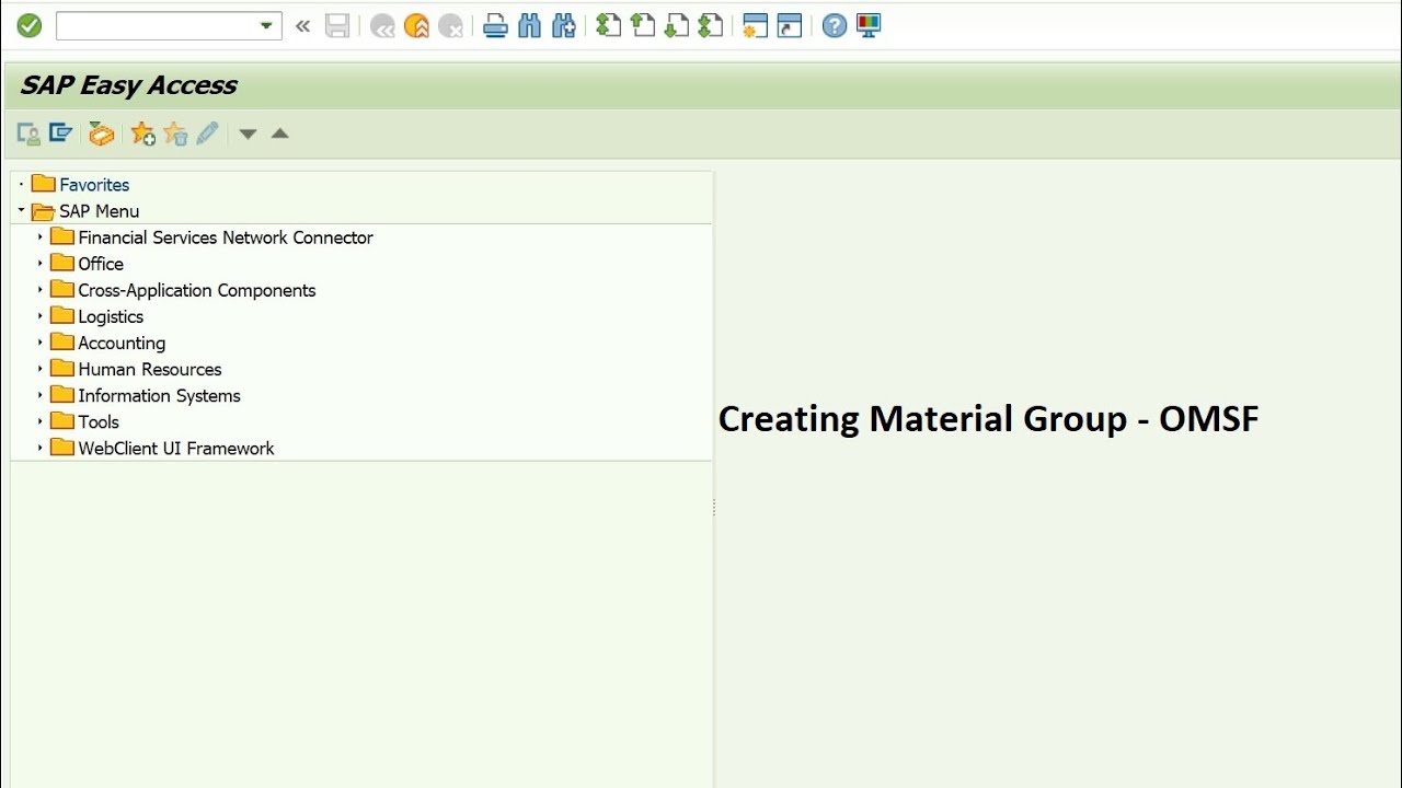 How to create material group in SAP MM