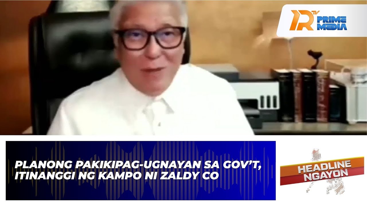 Planong Pakikipag-Ugnayan Sa Gov’t, Itinanggi Ng Kampo Ni Zaldy Co | Headline Ngayon