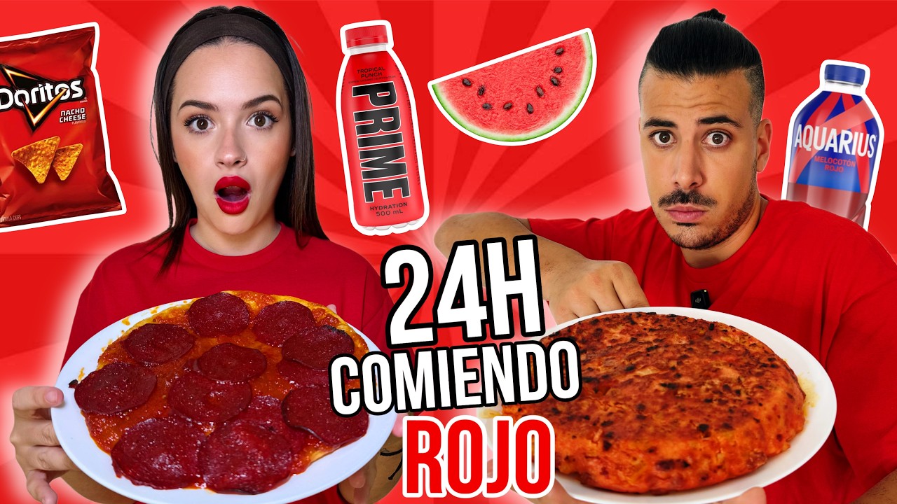 24 HORAS COMIENDO ROJO
